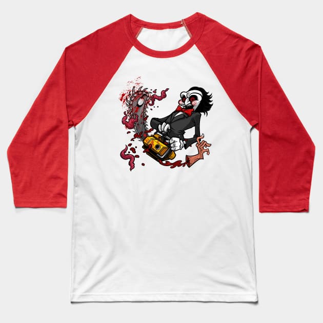 Jigsaw: Chainsaw Baseball T-Shirt by Kensuke